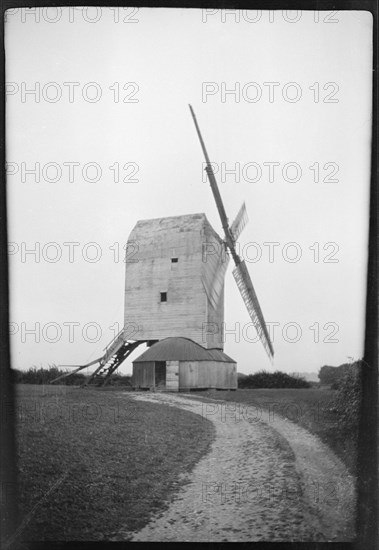 Blackboys Post Mill, Framfield, Wealden, East Sussex, 1932. Creator: Francis Matthew Shea.