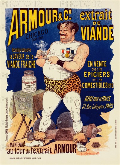 Armour & Co. Extrait de Viande, 1891. Creator: Guillaume, Albert (1873-1942).