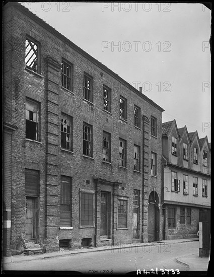Norfolk Iron Works, Coslany Street, Norwich, Norfolk, 1942. Creator: George Bernard Mason.