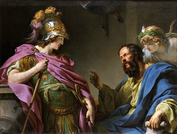 Alcibades Being Taught By Socrates , 1776. Creator: Vincent, François André (1746-1816).