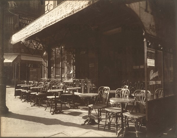 Café, Avenue de la Grande-Armée , 1924-1925. Creator: Atget, Eugène (1857-1927).