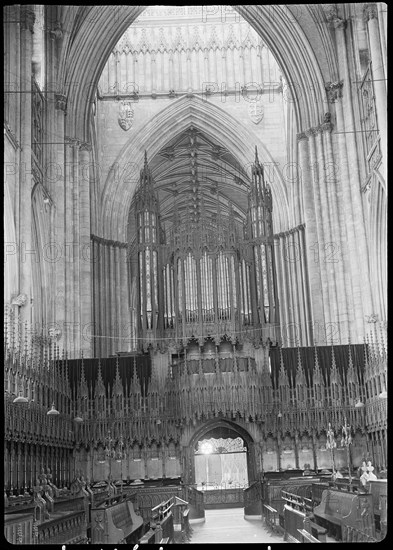 York Minster, Minster Yard, York, 1942. Creator: George Bernard Wood.