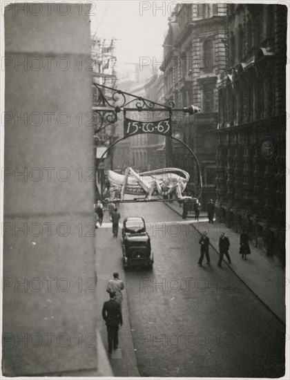 Martins Bank, Lombard Street, City and County of the City of London, GLA, 1950-1953. Creator: JR Uppington.