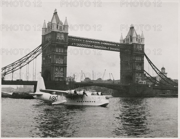 Tower Bridge, Tower Hill, Tower Hamlets, Greater London Authority, 1951. Creator: JR Uppington.