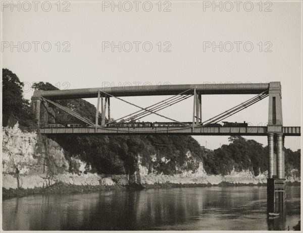 Chepstow Rail Bridge, Tidenham, Forest of Dean, Gloucestershire, 1951. Creator: JR Uppington.