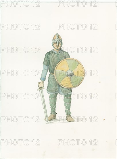 A Saxon fyrdman, c1066 (2015). Creator: Judith Dobie.