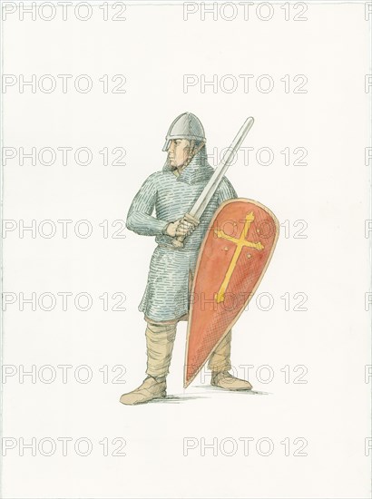 A Norman knight, c1066 (2015). Creator: Judith Dobie.