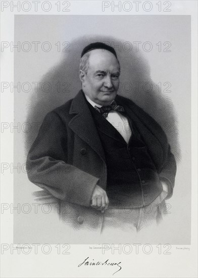 Charles Augustin Sainte-Beuve (1804-1869). Creator: Bornemann, C. (active Mid of the 19th cen.).