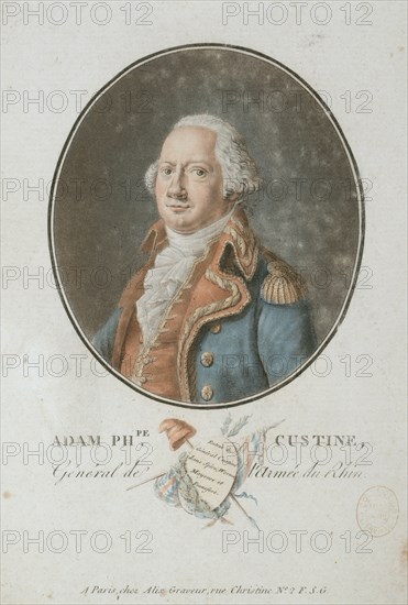 Comte Adam Philippe de Custine (1740-1793), 1793. Creator: Alix, Pierre-Michel (1762-1817).