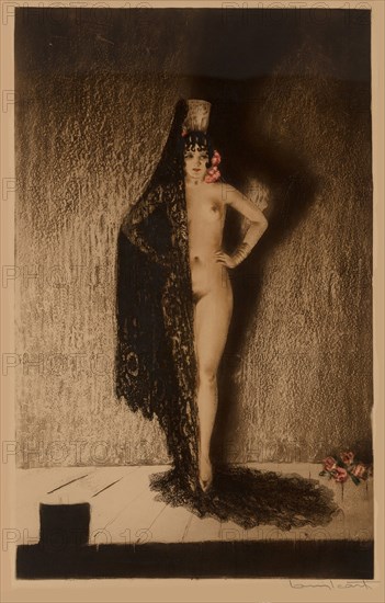 Conchita, 1929. Creator: Icart, Louis Justin Laurent (1888-1950).