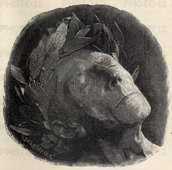 Death mask of Frederick II. Creator: Brend'amour, Richard (1831-1915).