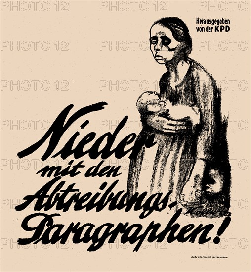 Down with the Abortion Paragraphs!, 1923. Creator: Kollwitz, Käthe (1867-1945).