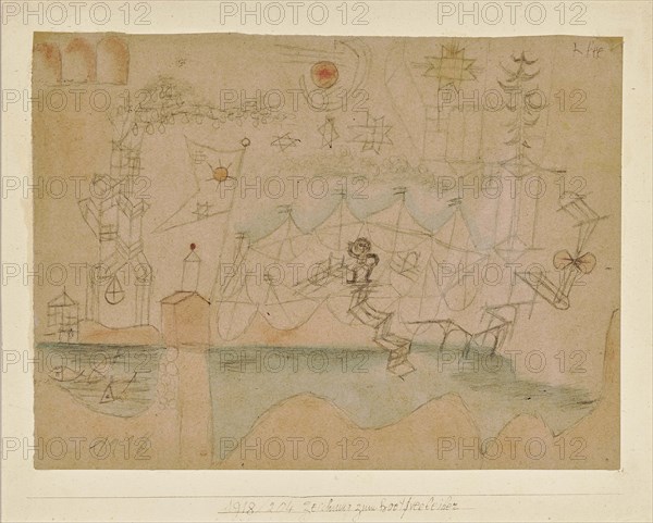 Drawing for the boat rental, 1918. Creator: Klee, Paul (1879-1940).