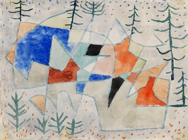 Edelklippe (Noble cliff), 1933. Creator: Klee, Paul (1879-1940).