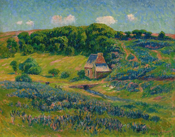 Ferme dans la campagne bretonne. Creator: Moret, Henry (1856-1913).