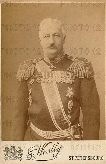 General Konstantin Pavlovich Prezhbyano (1840-1905). Creator: Photo studio E. Westly & Co.