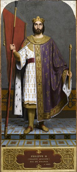 King Philip II of France (1165-1223), 1840s. Creator: Signol, Émile (1804-1892).