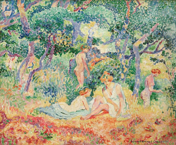 Le Bois ou Nu sous bois, 1906-1907. Creator: Cross, Henri Edmond (1856-1910).