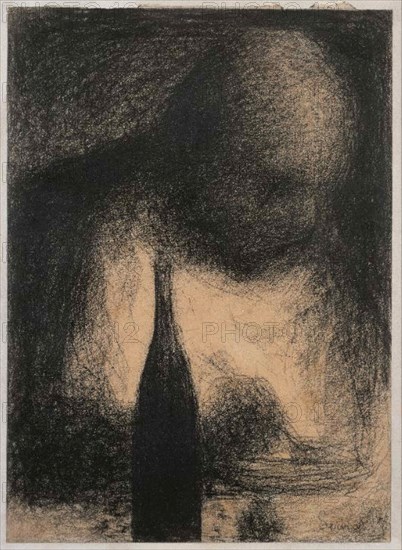 Le dîneur, c. 1883-1884. Creator: Seurat, Georges Pierre (1859-1891).