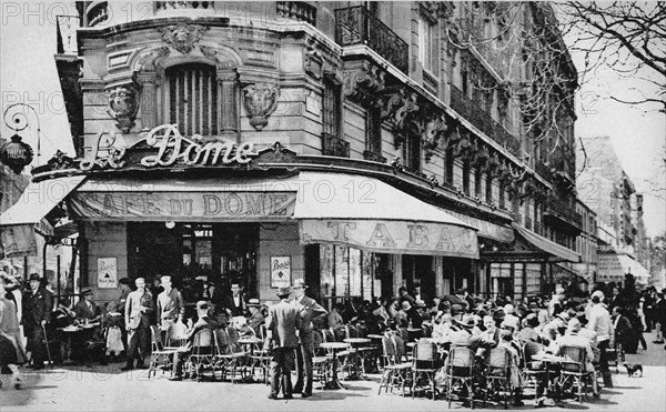 Le Dôme, Boulevard du Montparnasse. Creator: Anonymous.