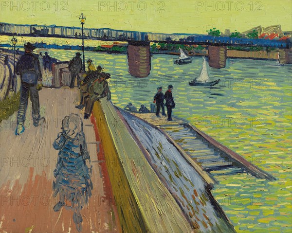 Le pont de Trinquetaille , 1888. Creator: Gogh, Vincent, van (1853-1890).