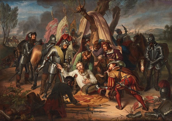 Maurice, Elector of Saxony at the battle of Sievershausen, 1553 , 1837. Creator: Vogel von Vogelstein, Carl Christian (1788-1868).