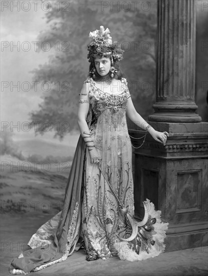 Mrs Algernon Bourke (1870-1967), née Guendoline Irene Emily Sloane-Stanley..., 1897. Creator: Photo studio Lafayette, London .