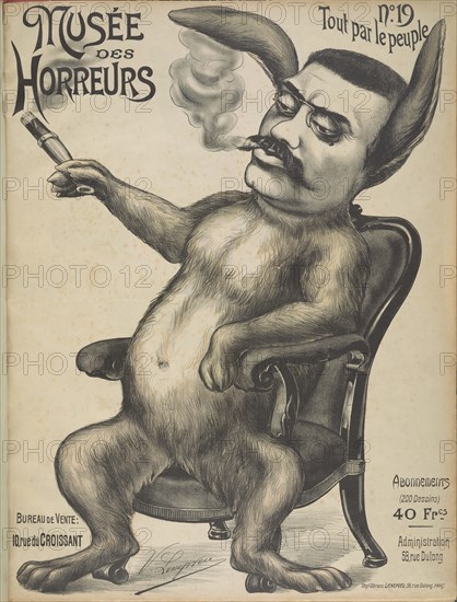 Musée des Horreurs (Gallery of Horrors): Alexandre Millerand, 1899. Creator: Lenepveu, Victor (active End of 19th century).