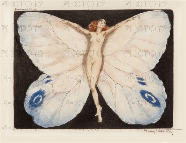 Open Wings, 1936. Creator: Icart, Louis Justin Laurent (1888-1950).