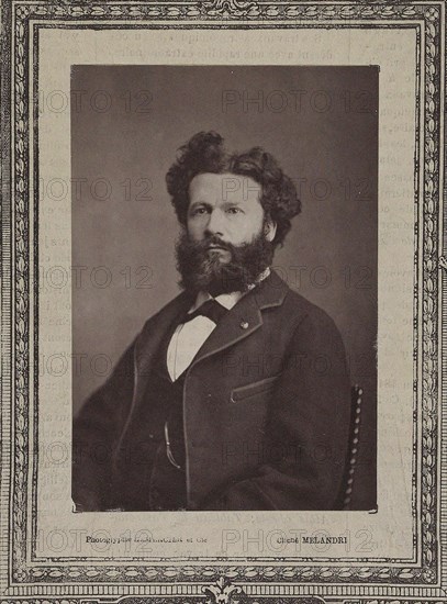 Portrait of Camille Flammarion (1842-1925), 1880. Creator: Melandri, Achille (1845-1905).