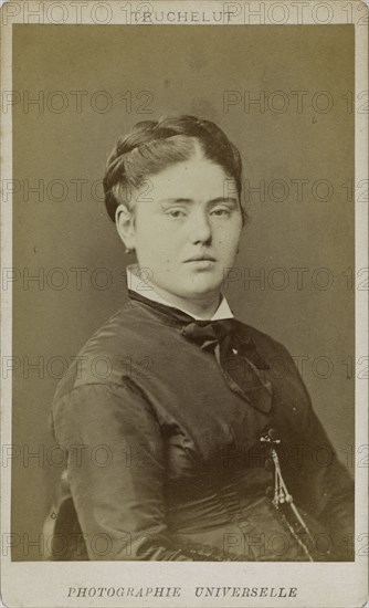 Portrait of Caroline Duruof (1845-1933) , 1873. Creator: Truchelut, Jean-Nicolas (1811-1890).