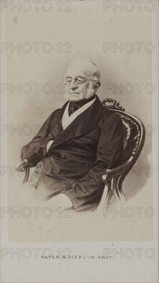 Portrait of Count Karl Robert Nesselrode (1780-1862), ca 1860. Creator: Photo studio Mayer & Pierson.