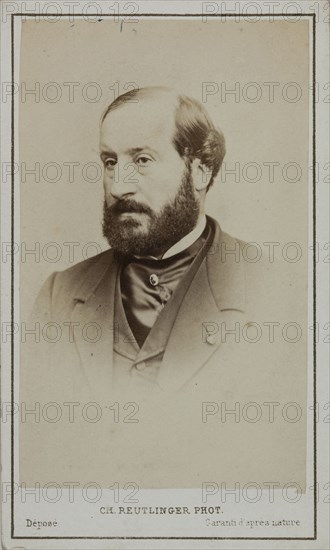Portrait of Émile Augier (1820-1889). Creator: Photo studio Reutlinger, Paris .