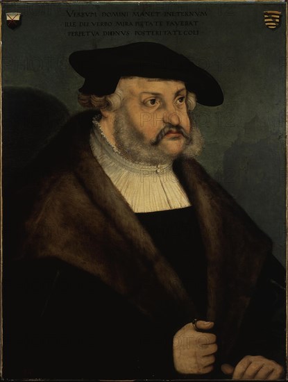 Portrait of Frederick III, Elector of Saxony (1463-1525). Creator: Cranach, Lucas, the Elder (1472-1553).