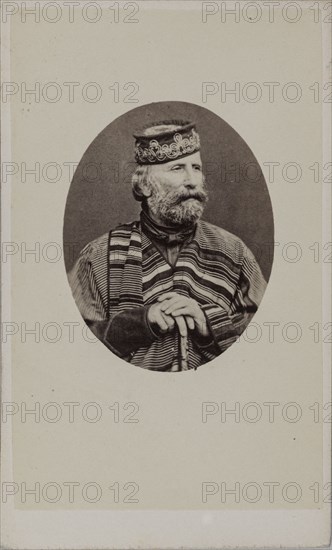 Portrait of Giuseppe Garibaldi (1807-1882), 1882. Creator: Photo studio Alessandro Pavia.