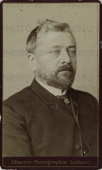 Portrait of Gustave Eiffel (1832-1923), ca. 1886-1890. Creator: Liébert, Alphonse (1827-1913).