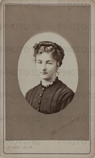 Portrait of Jane Dieulafoy (1851-1916), c. 1880. Creator: Delon, Eugène (1823-1894).
