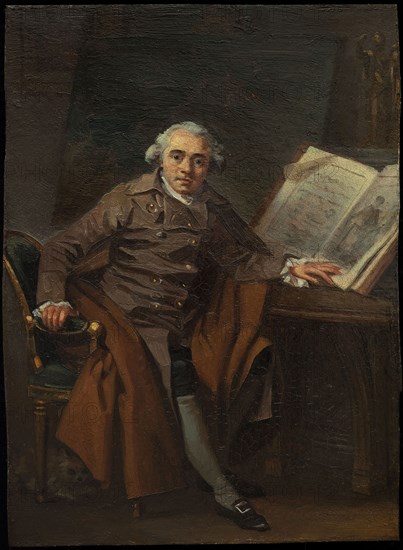 Portrait of Jean-Jacques Lagrenée (1739-1821), c. 1787. Creator: Gérard, Marguerite (1761-1837).