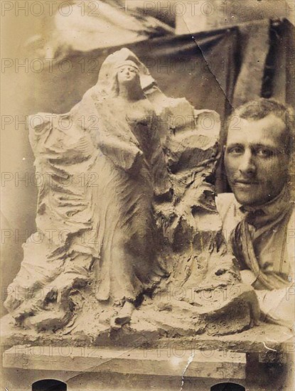 Portrait of Léon Indenbaum (1890-1981) , First quarter of the 20th century. Creator: Anonymous.
