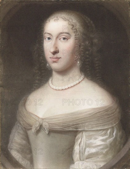 Portrait of Maria Theresa of Spain (1638-1683), Queen consort of France and Navarre, 1660. Creator: Vaillant, Wallerant (1623-1677).