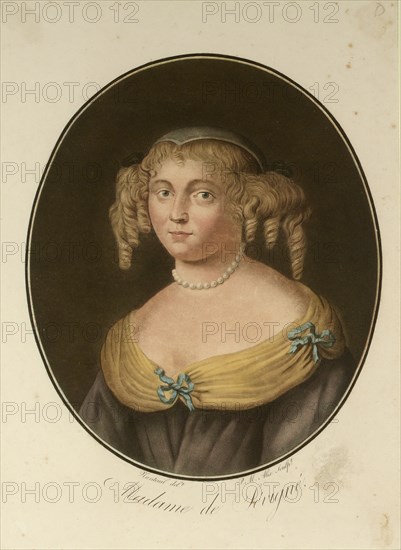 Portrait of Marie de Rabutin-Chantal, Marquise de Sévigné (1626-1696) , 1797. Creator: Alix, Pierre-Michel (1762-1817).