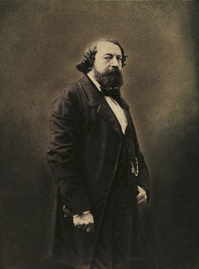 Portrait of Roger de Beauvoir (1806-1866), 1855-1859. Creator: Nadar, Gaspard-Félix (1820-1910).