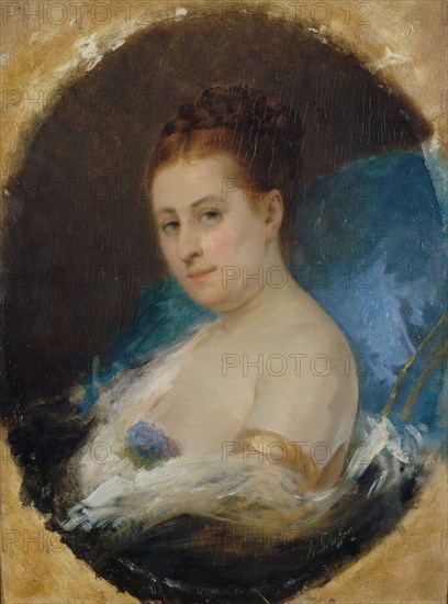 Portrait of the actress Adelaide Ristori (1822-1906), ca 1857. Creator: Scheffer, Ary-Arnold (1839-1873).