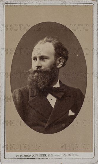 Portrait of the artist Édouard Manet (1832-1883), c. 1870. Creator: Mulnier, Ferdinand (1817-1891).