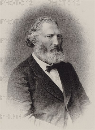 Portrait of the composer Auguste François Morel (1809-1881), ca 1860. Creator: Bornemann, C. (active Mid of the 19th cen.).