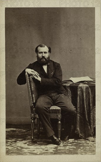 Portrait of the composer Charles Gounod (1818-1893). Creator: Disdéri, André Adolphe-Eugène (1819-1889).