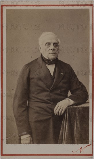 Portrait of the composer Daniel-François-Esprit Auber (1782-1871), c. 1870. Creator: Photo studio Nadar.