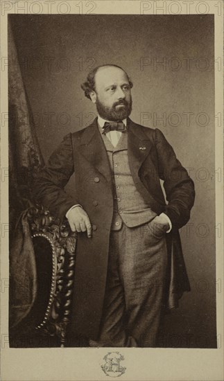 Portrait of the composer François Bazin (1816-1878), ca 1760. Creator: Hanfstaengl, Erwin (1837-1905).