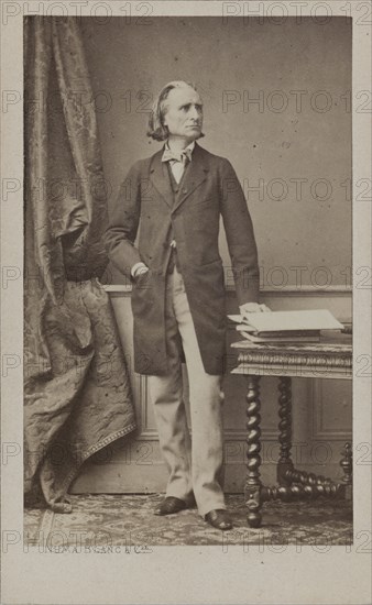 Portrait of the Composer Franz Liszt (1811-1886), c. 1870. Creator: Blanc, Numa (1816-1897).