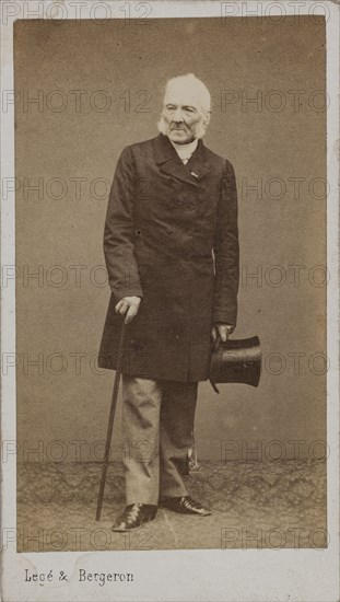 Portrait of the Composer Gustave Vogt (1781-1870). Creator: Photo studio Legé & Bergeron.